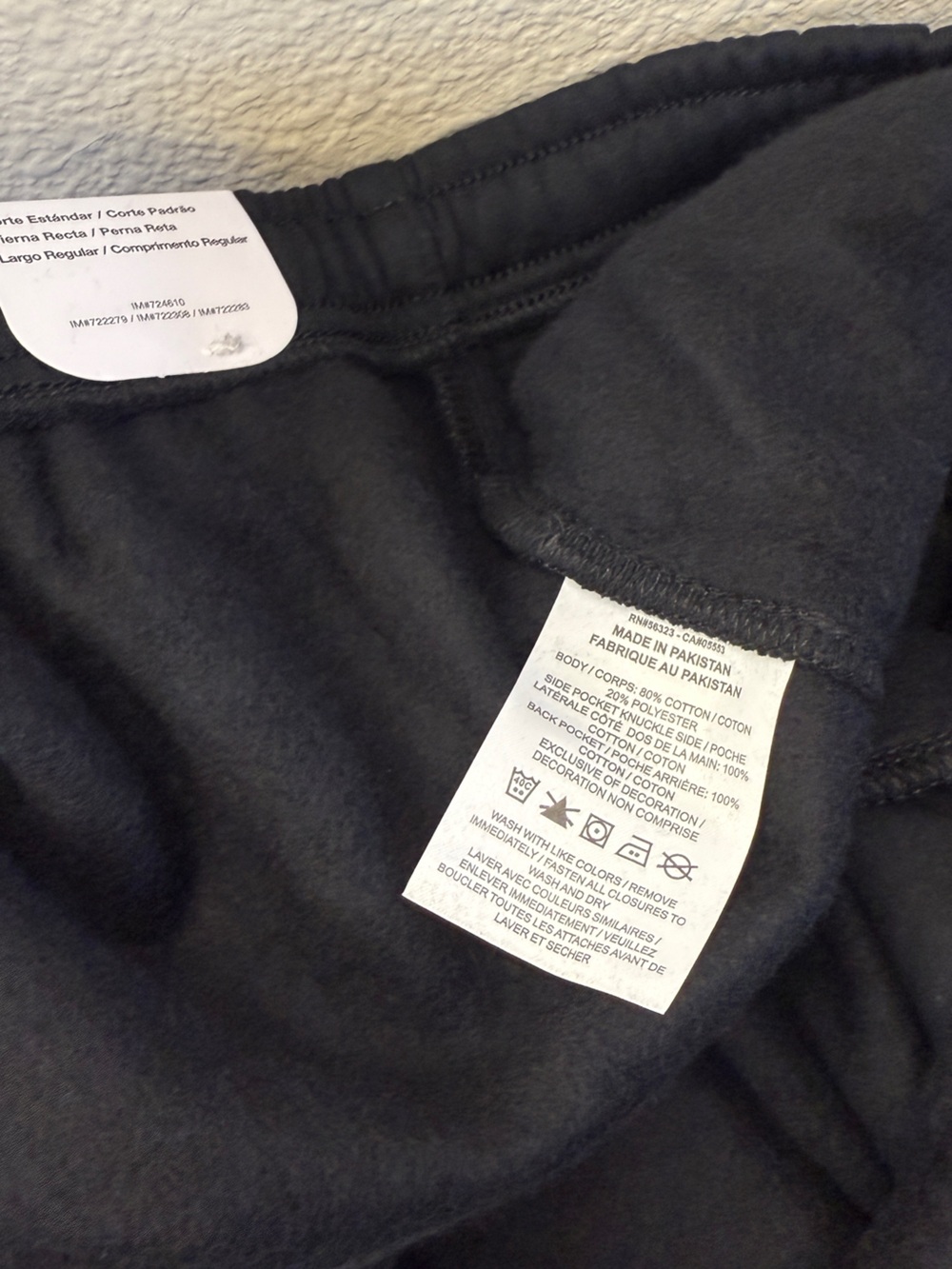 Nike Men’s Open Hem Fleece Pocket Sweatpants, Black, Size XXL - Picture 12 of 16
